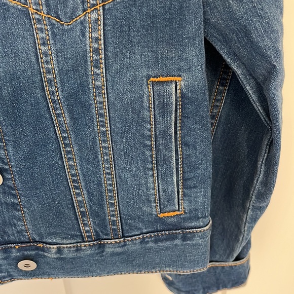 NWT Kate Spade trucker style denim jean jacket in indigo blue. - Picture 5 of 7